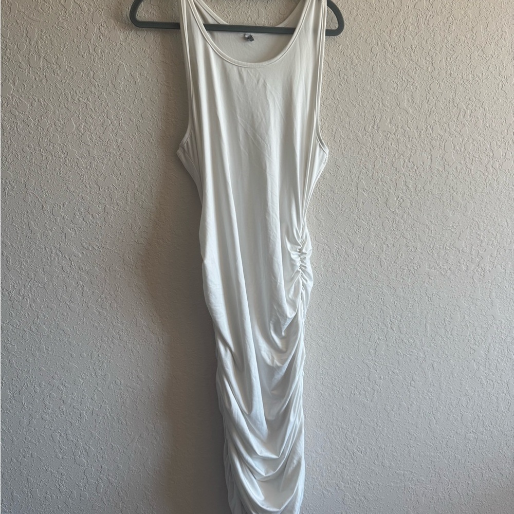 Zeagoo White Sleeveless Bodycon Sundress ☀️ – XL